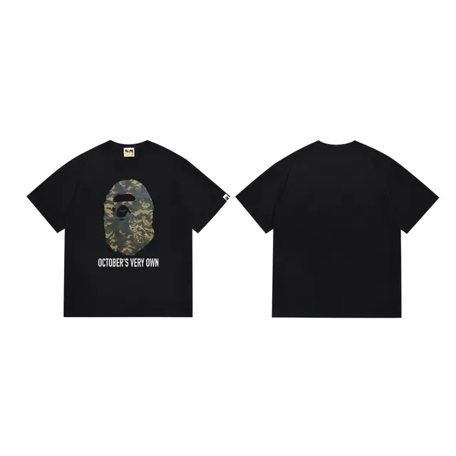 A Bathing Ape ABC Camo Black Multicolor Graphic-Print Camouflage T-Shirt 3