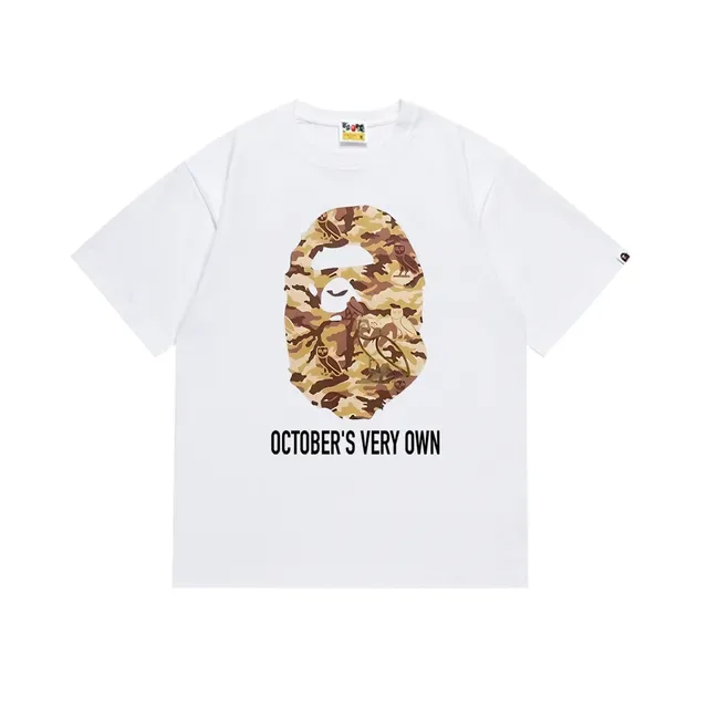 A Bathing Ape ABC Camo Black Multicolor Graphic-Print Camouflage T-Shirt 5