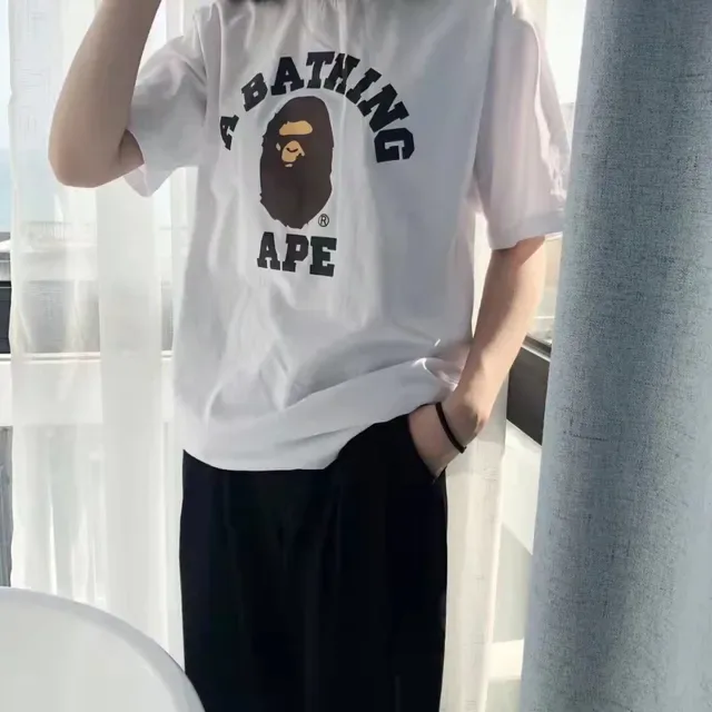 A Bathing Ape Arch Logo White Graphic T-Shirt 3