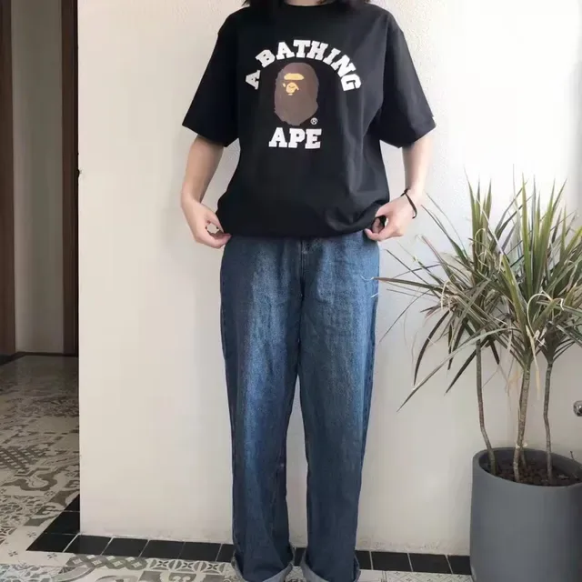 A Bathing Ape Arch Logo White Graphic T-Shirt 5