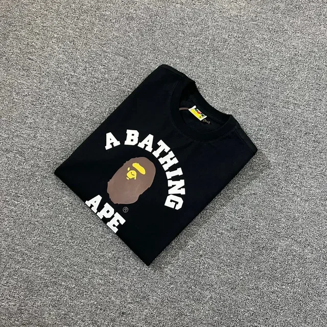 A Bathing Ape Arch Logo White Graphic T-Shirt 14