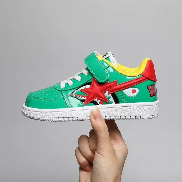A Bathing Ape BAPE STA tênis lifestyle verde vermelho estrela 12