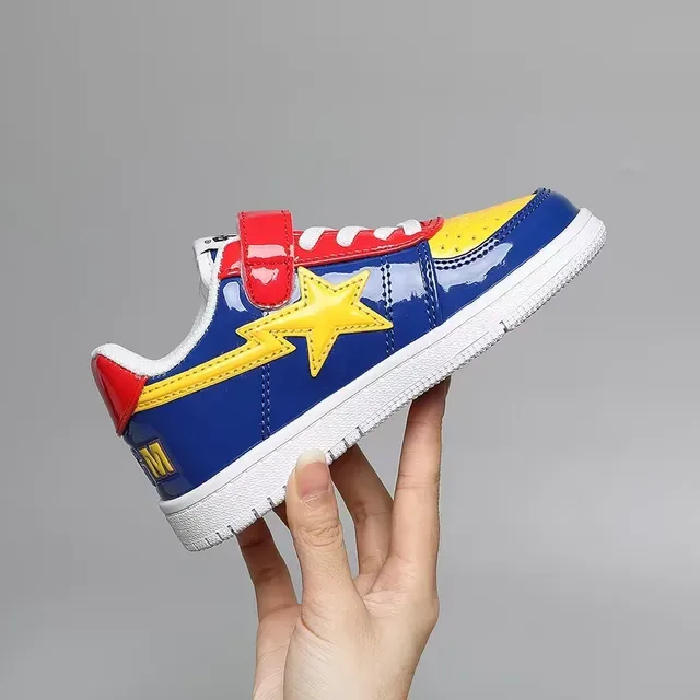 A Bathing Ape BAPE STA tênis lifestyle verde vermelho estrela 17