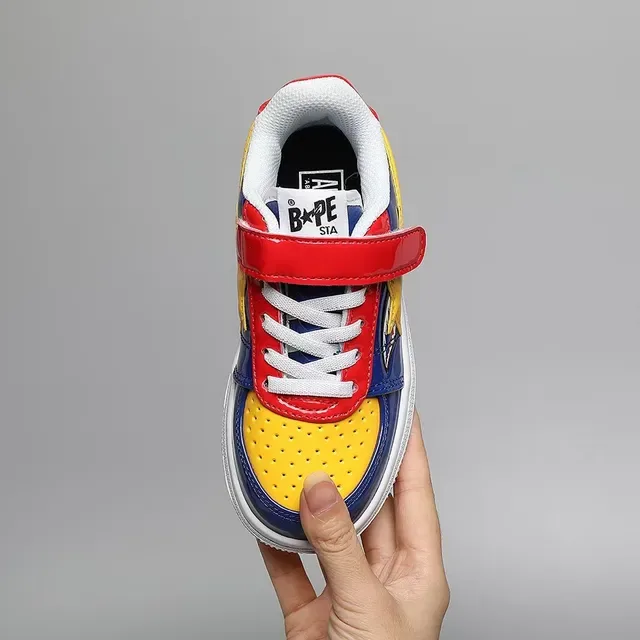 A Bathing Ape BAPE STA tênis lifestyle verde vermelho estrela 22