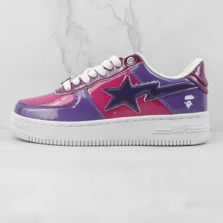 A Bathing Ape BAPE STA Magenta Purple Glossy Lifestyle Sneakers
