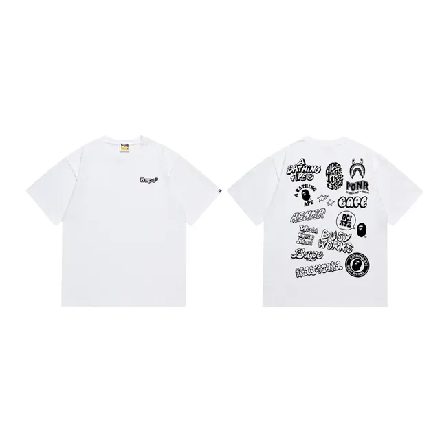 A Bathing Ape Busy Works Graphic Print Black T-Shirt 4
