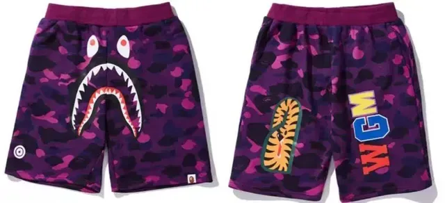 A Bathing Ape Multicolor Drawstring Waist Relaxed Fit Shorts 4