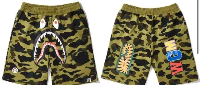 A Bathing Ape Multicolor Drawstring Waist Relaxed Fit Shorts 5