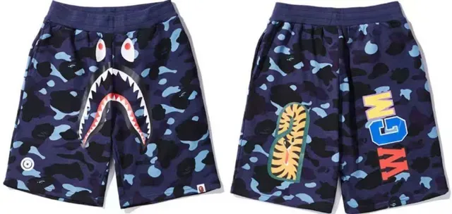 A Bathing Ape Multicolor Drawstring Waist Relaxed Fit Shorts 6