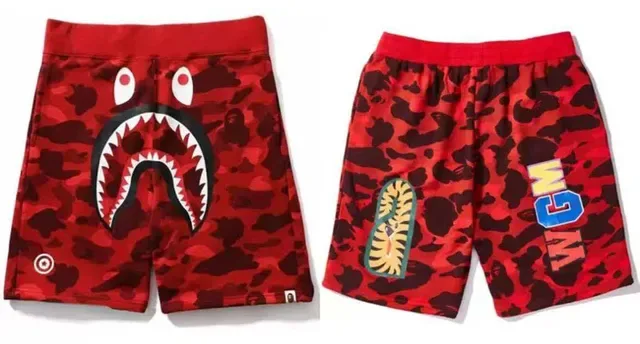 A Bathing Ape Multicolor Drawstring Waist Relaxed Fit Shorts 7