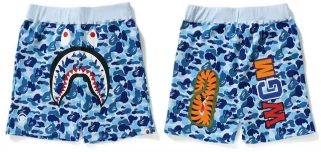 A Bathing Ape Multicolor Drawstring Waist Relaxed Fit Shorts 8