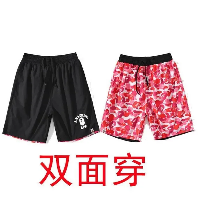 A Bathing Ape Multicolor Drawstring Waist Relaxed Fit Shorts 18