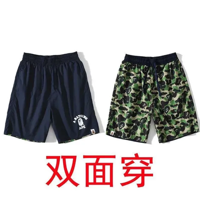 A Bathing Ape Multicolor Drawstring Waist Relaxed Fit Shorts 19