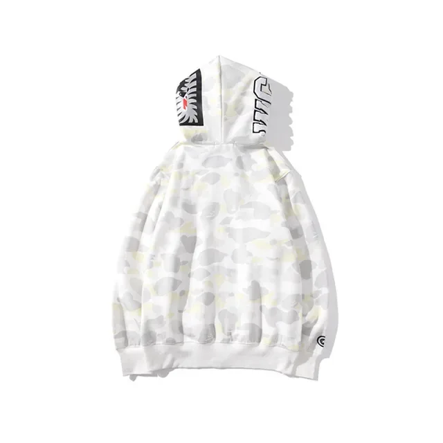 A Bathing Ape Shark Black White Full-Zip Hoodie 3