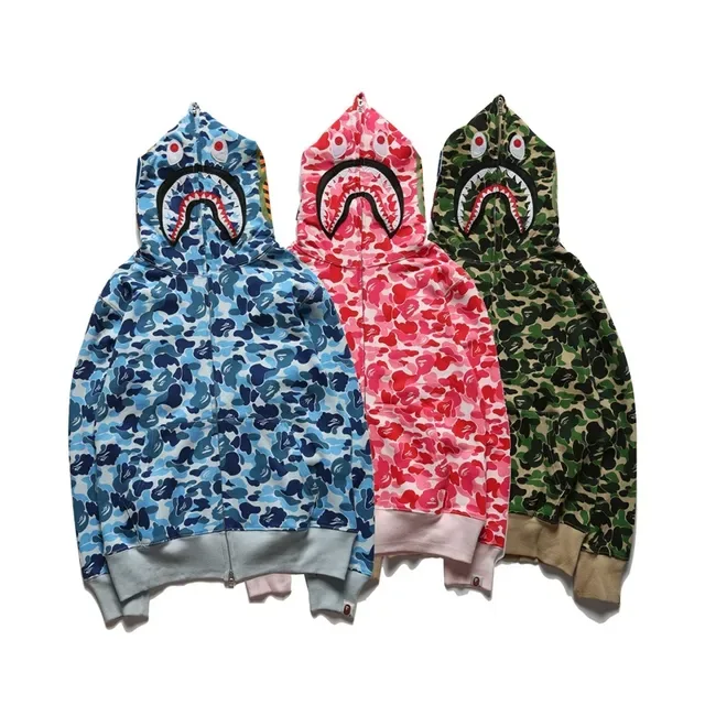 A Bathing Ape Shark Multicolor Full-Zip Hood Hoodie 1