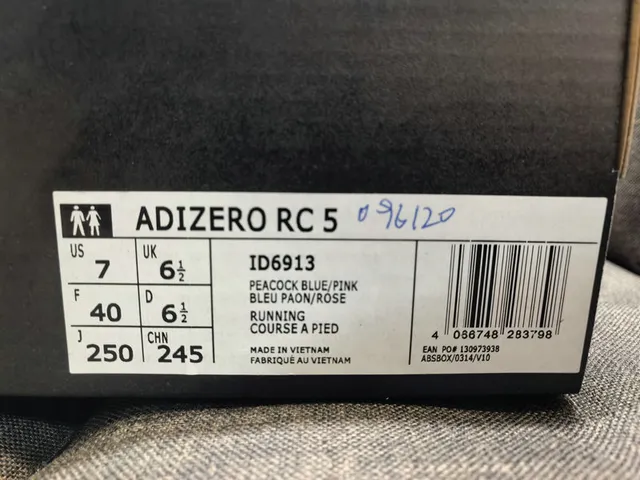Adidas Adicero RC 5 Azul marino y Negro Zapatos de correr 2