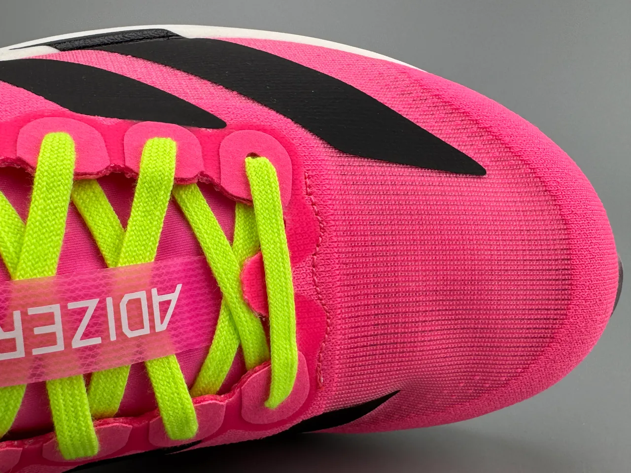 Adidas Adizero Evo 2 Chaussures de course Rose Jaune Néon Noir 4