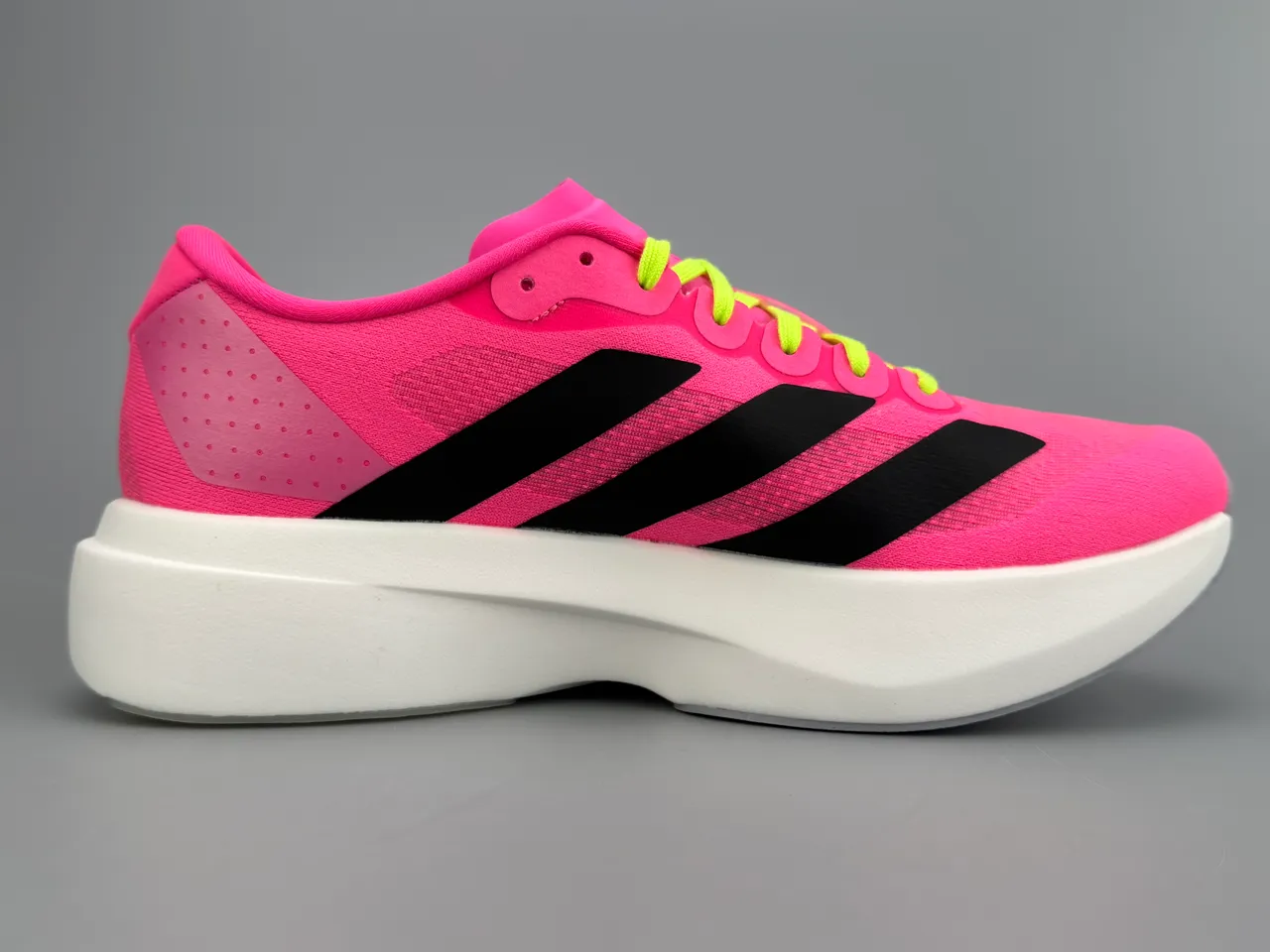 Adidas Adizero Evo 2 Chaussures de course Rose Jaune Néon Noir 10