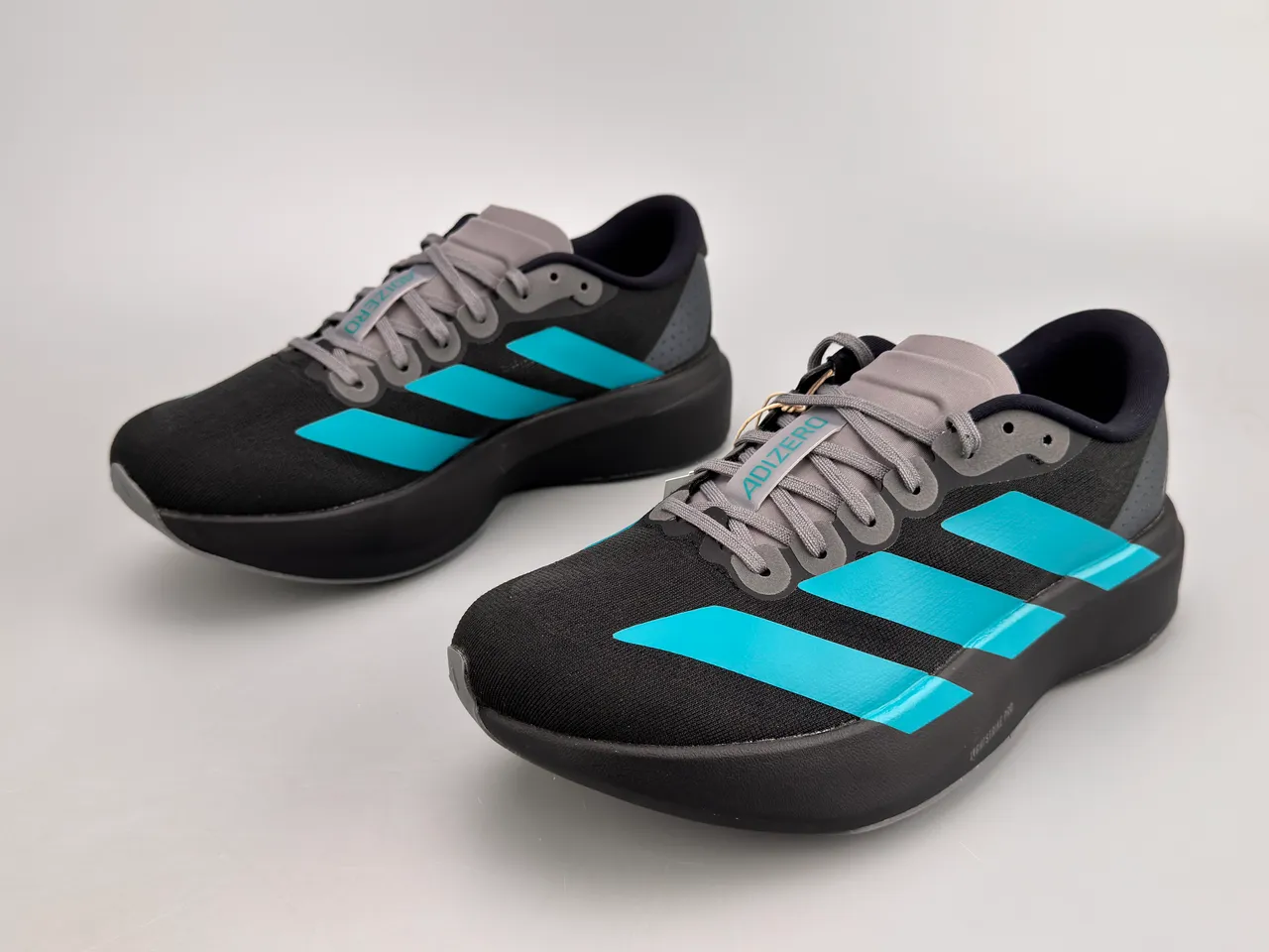Adidas Adizero Evo.S Black Cyan Blue Tênis de Running 5