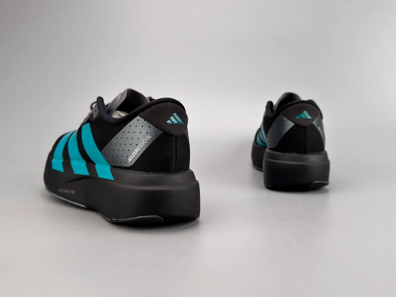 Adidas Adizero Evo.S Black Cyan Blue Tênis de Running 6