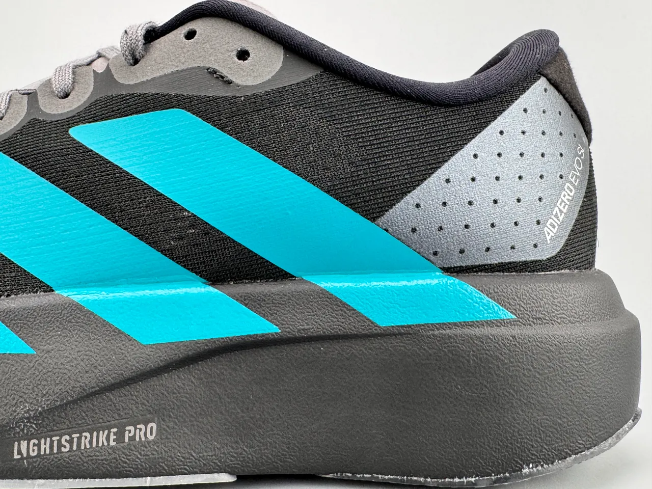 Adidas Adizero Evo.S Black Cyan Blue Tênis de Running 7