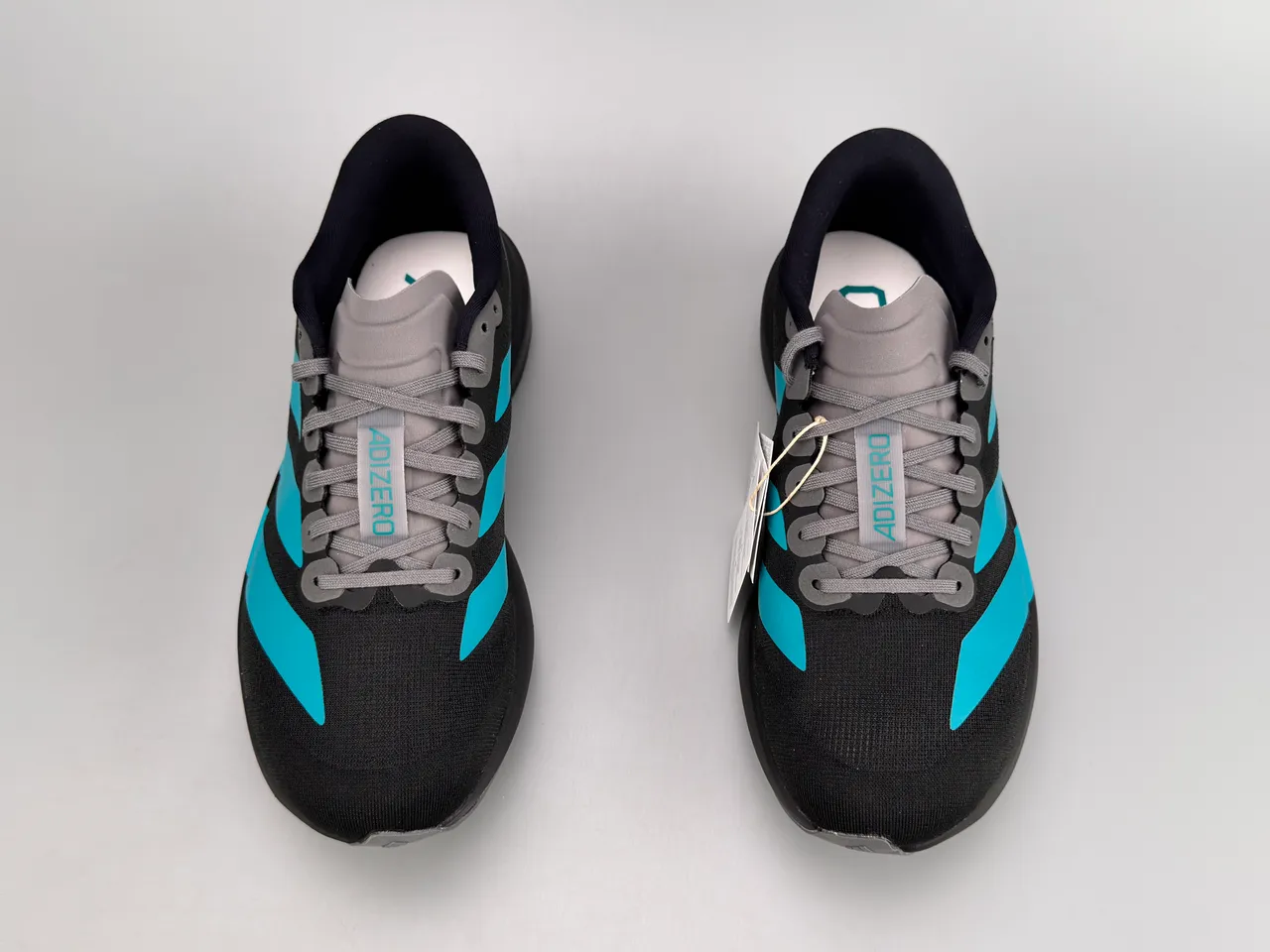 Adidas Adizero Evo.S Black Cyan Blue Tênis de Running 9