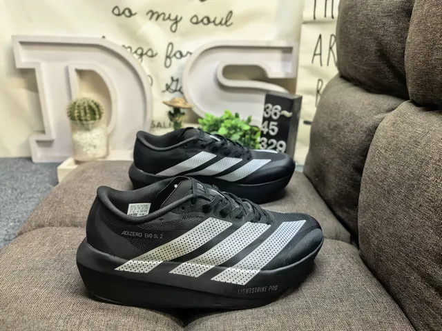 Adidas Adizero Evo SL 2 Black Silver Lightstrike Pro Chaussures de running 21