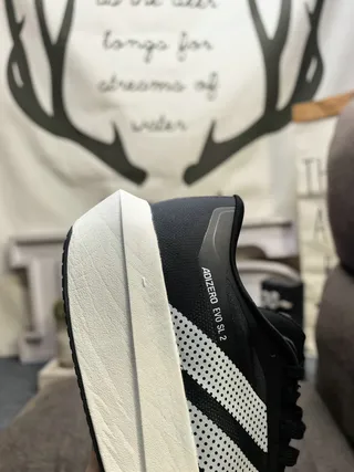 Adidas Adizero Evo SL 2 Black White Running Shoes 3