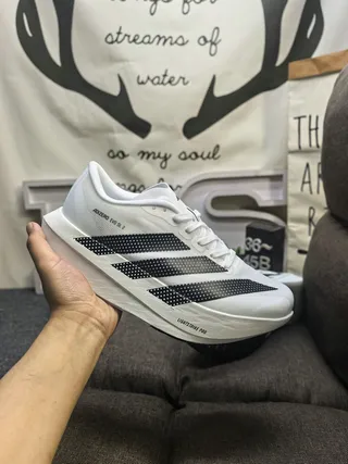 Adidas Adizero Evo SL 2 White Black Running Shoes 5