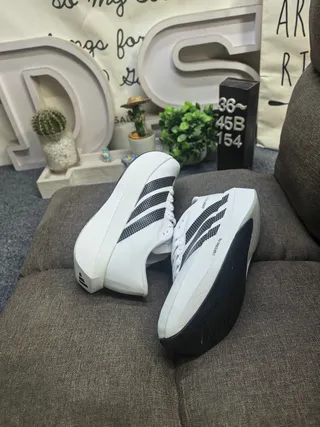 Adidas Adizero Evo SL 2 White Black Running Shoes 6