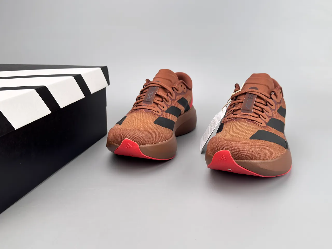 Adidas Adizero Evo SL marron noir rouge chaussures de course 3
