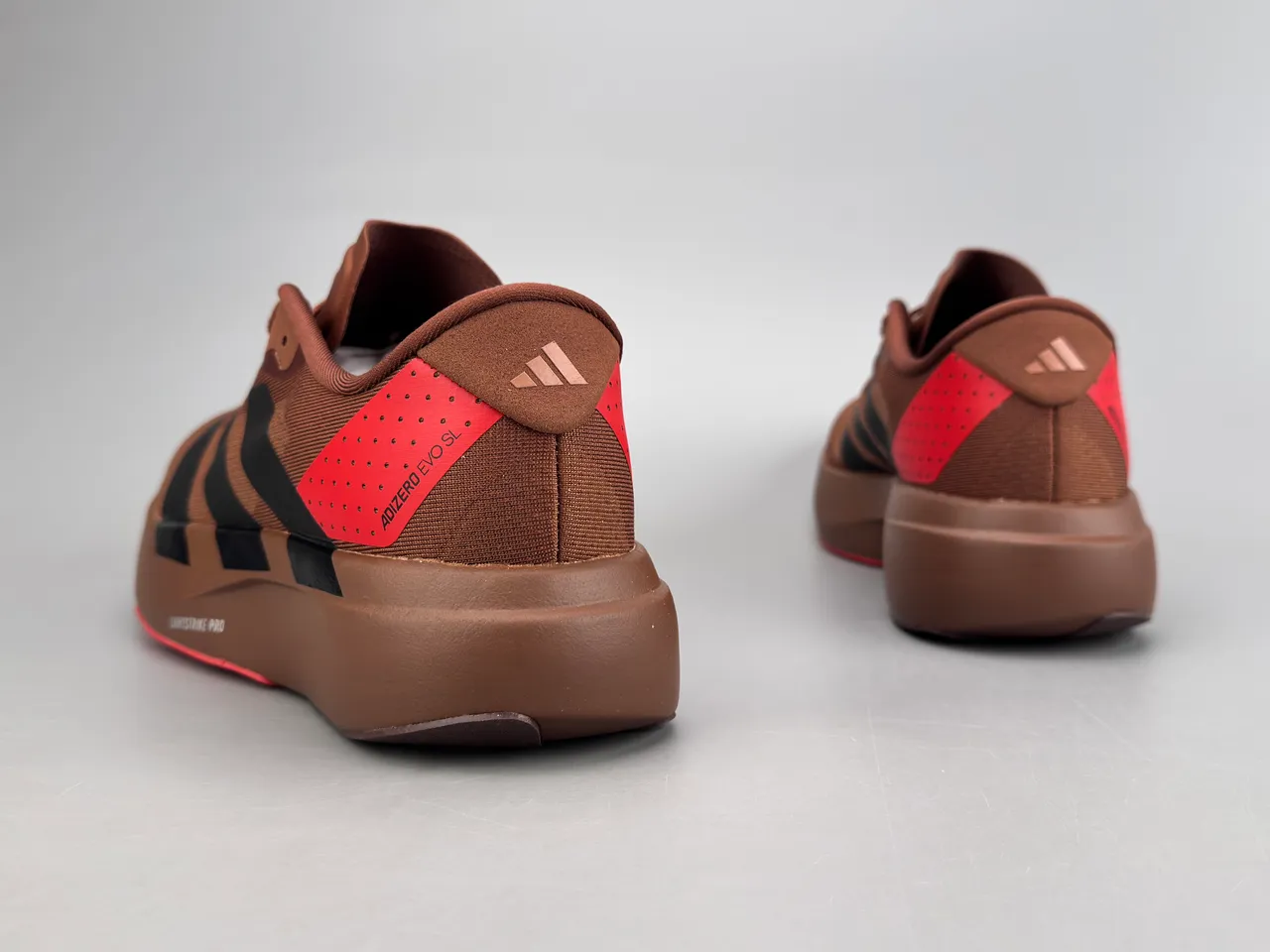 Adidas Adizero Evo SL marron noir rouge chaussures de course 4