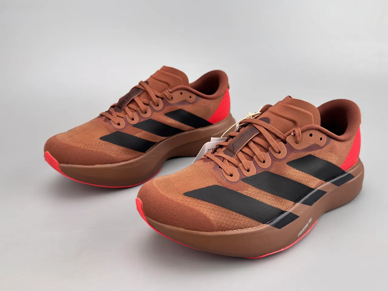Adidas Adizero Evo SL marron noir rouge chaussures de course 9