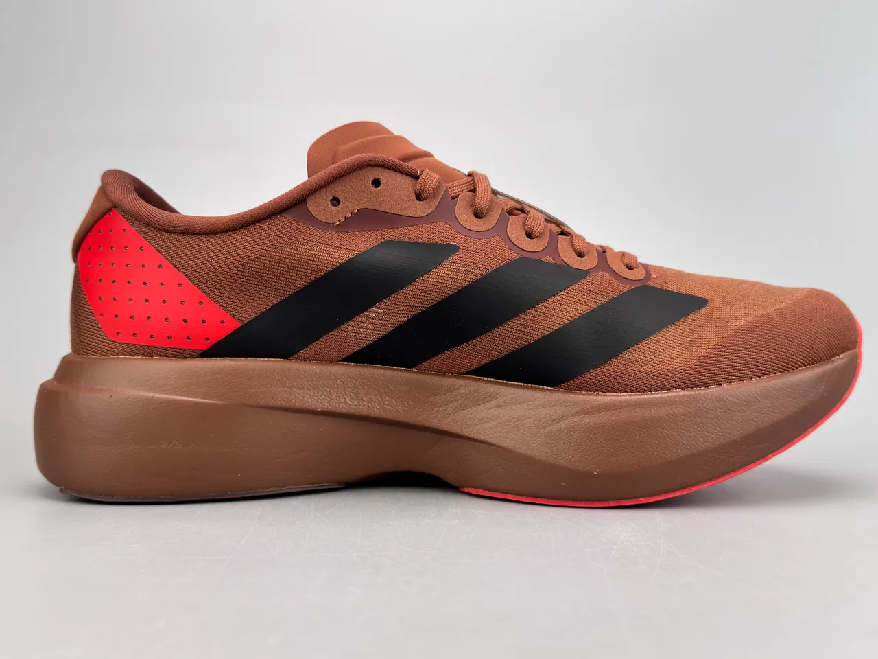 Adidas Adizero Evo SL marron noir rouge chaussures de course 10