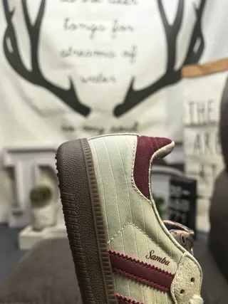 Adidas Beige Burgundy Low-Top Cupsole Lifestyle Sneakers 3