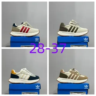 Adidas बेज लाल रेट्रो रनर सिल्हूट तीन पट्टी साइड पैनल लाइफस्टाइल स्नीकर