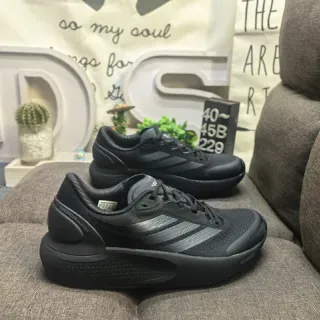 Adidas Black Gray Monochromatic Sculpted Midsole Lifestyle Sneakers