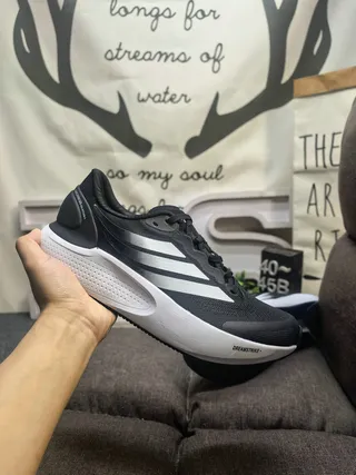 Adidas Black Gray Monochromatic Sculpted Midsole Lifestyle Sneakers 5
