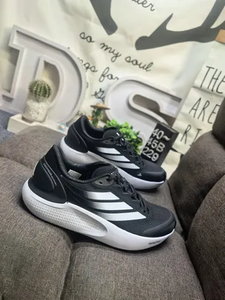 Adidas Black Gray Monochromatic Sculpted Midsole Lifestyle Sneakers 9
