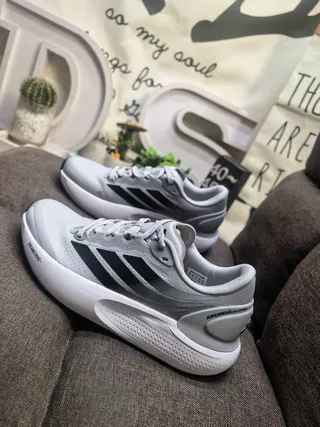 Adidas Black Gray Monochromatic Sculpted Midsole Lifestyle Sneakers 17