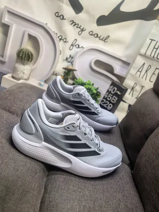 Adidas Black Gray Monochromatic Sculpted Midsole Lifestyle Sneakers 19