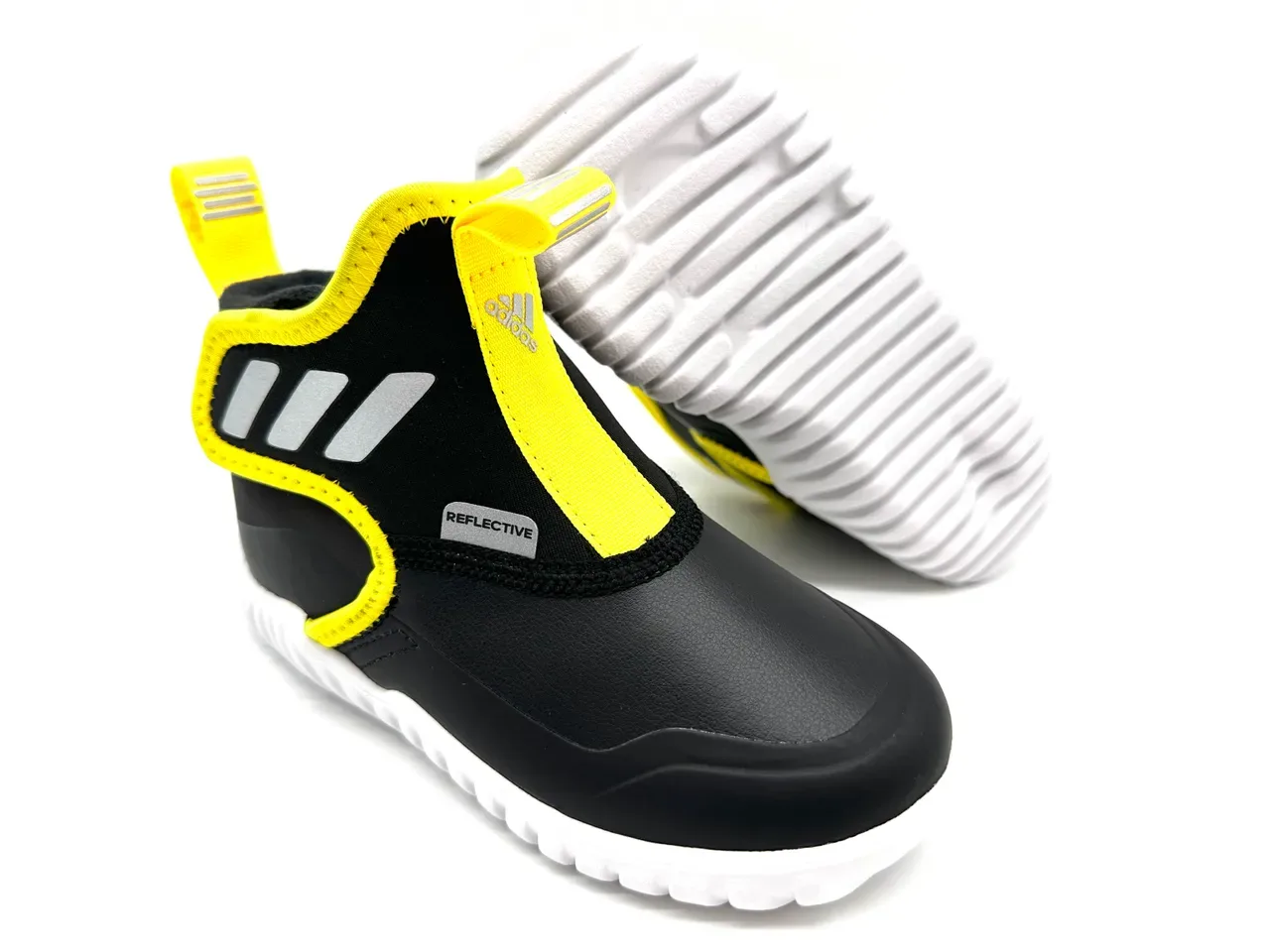 Adidas Black Gray Slip-On Water-Resistant Sneakers 14