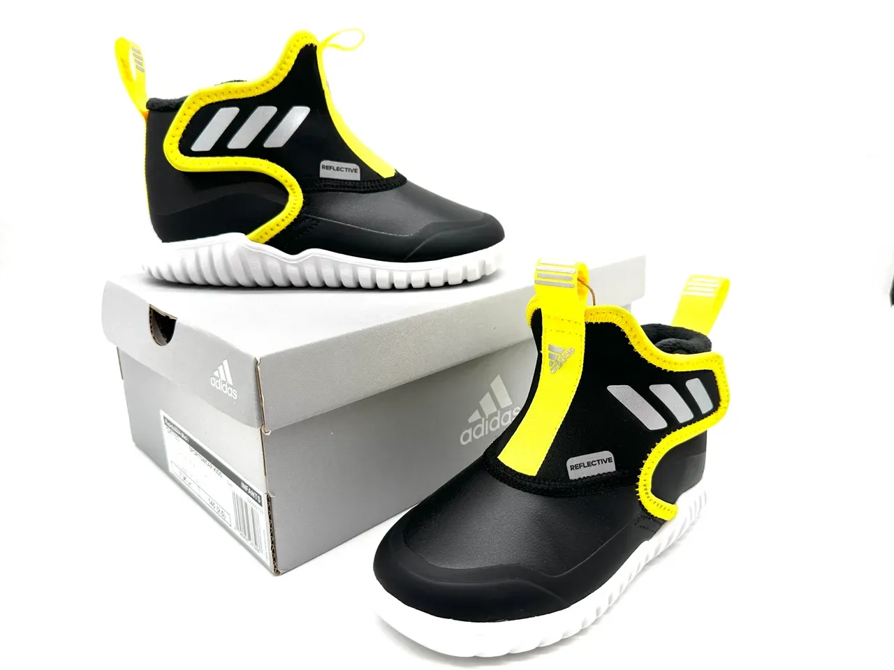 Adidas Black Gray Slip-On Water-Resistant Sneakers 16