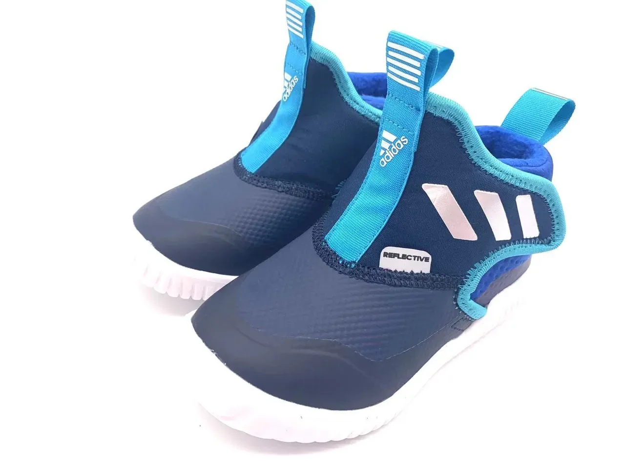 Adidas Black Gray Slip-On Water-Resistant Sneakers 18