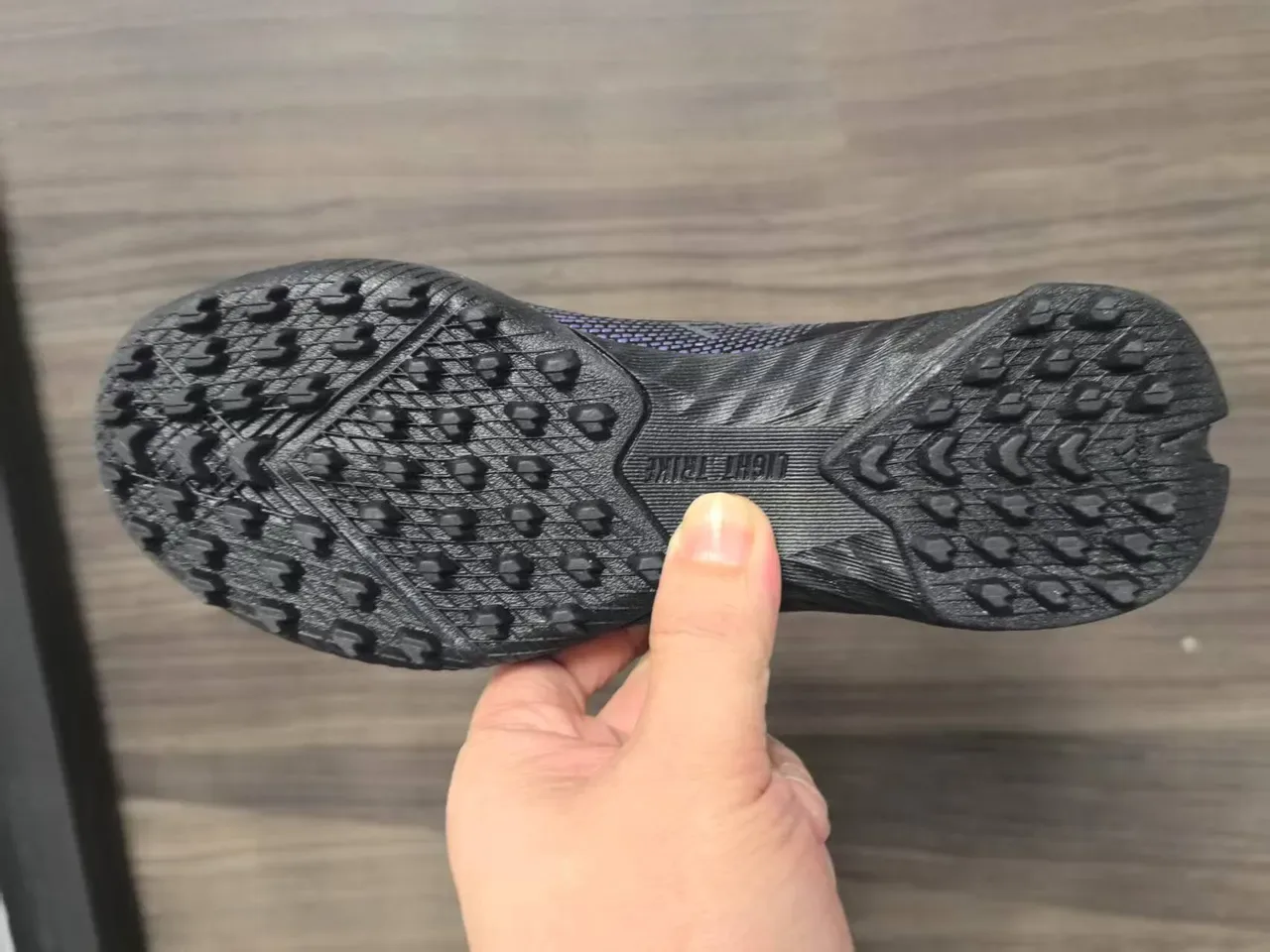 Adidas Black Orange Low-Cut Knit Upper Gradient Stripe Detailing Artificial-Grass Soccer Shoes 13
