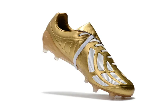 Adidas Noir Rouge Coupe-basse Cuir supérieur Trois bandes blanches Terrain ferme Chaussures de football 6