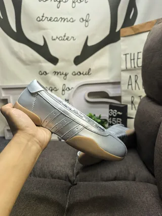 Adidas Black White Low-Top Leather-and-Synthetic Upper Lifestyle Sneakers 5
