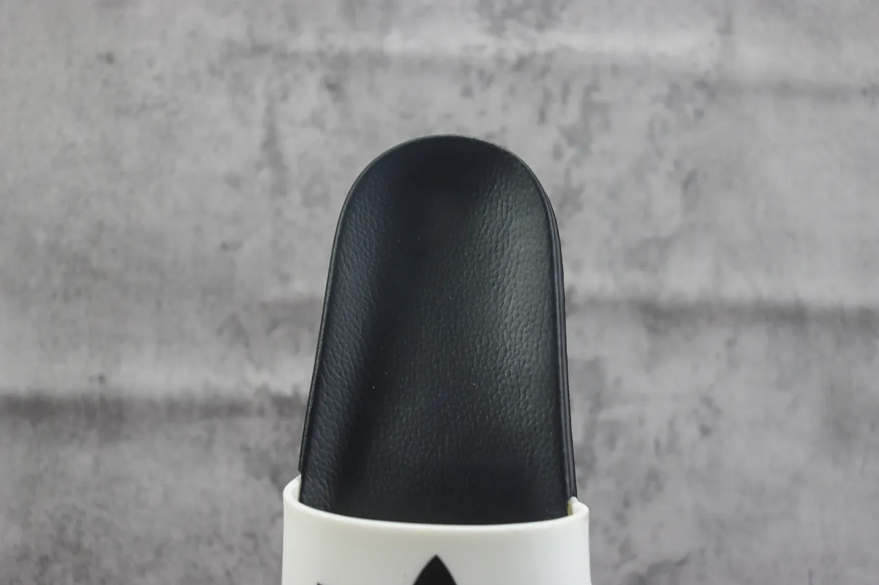 Adidas Black White Minimalist Molded EVA Sole Slippers 4