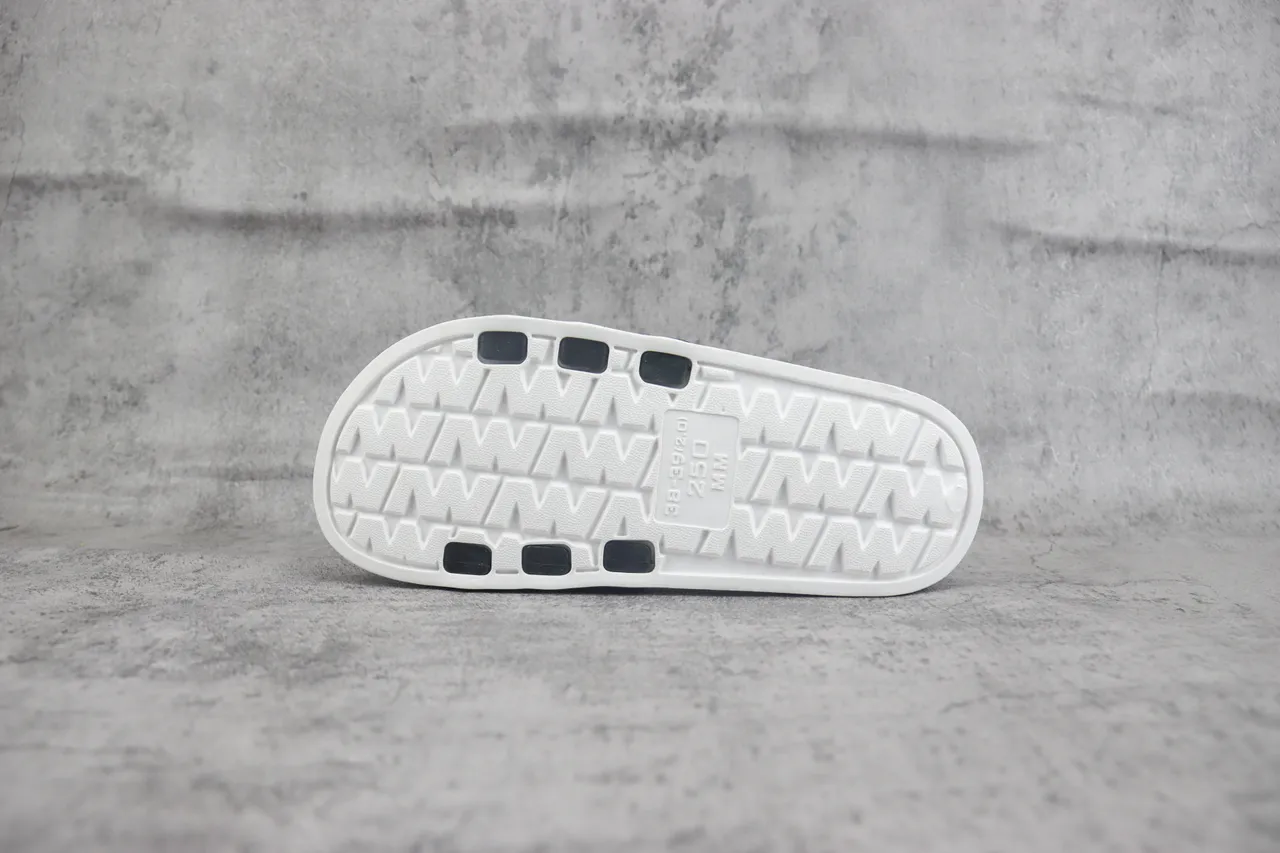 Adidas Black White Minimalist Molded EVA Sole Slippers 6