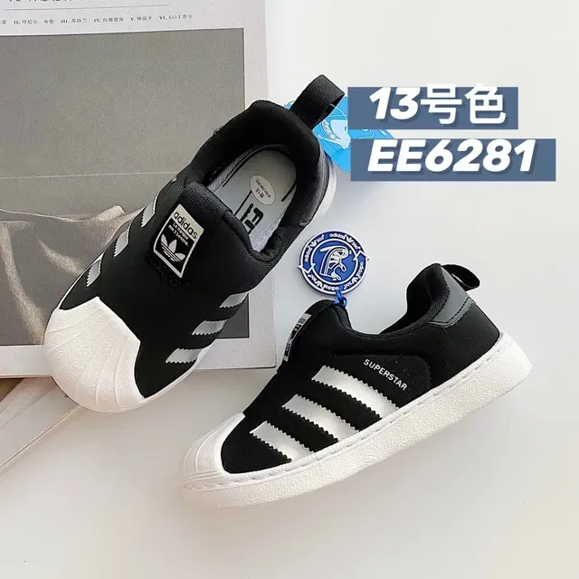 Adidas Black White Slip-On Elasticated Vamp Lifestyle Sneakers 21